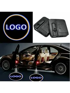 2PCS Universal Car Door Welcome Laser Projector Logo Ghost Shadow Night Light Car Accessories Wireless Car Styling Courtesy Lamp