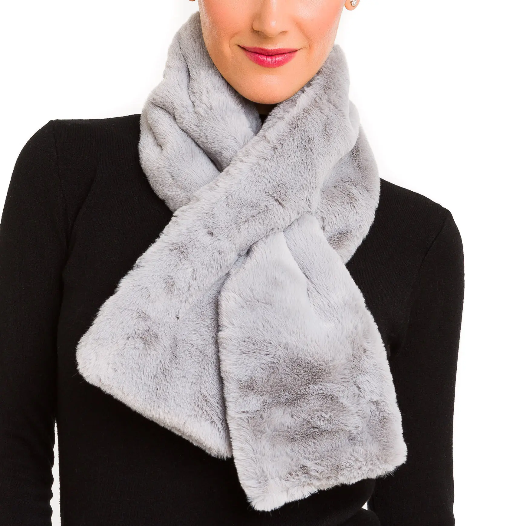 Fur Collar Scarf for Women Faux Fur Scarves Neck Shrug