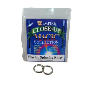 Psychic Spinning Rings - Close-Up Magic Collection - Easy to Do for Pro or Beginner