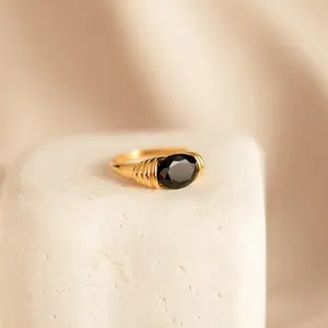 Dusk Signet Ring by Caitlyn Minimalist