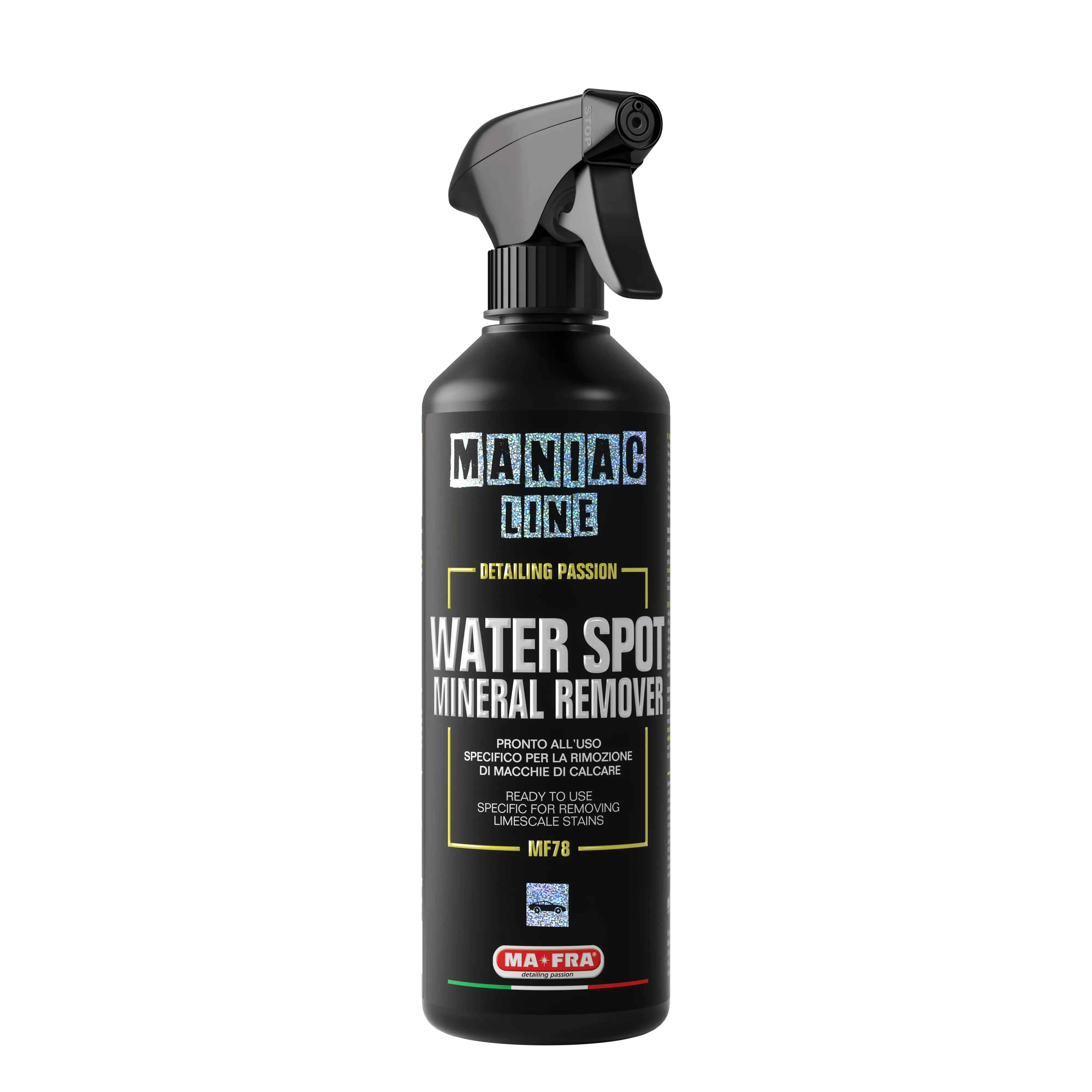 Maniac Line Water Spot Mineral Remover | Limescale & Water Spots | Paint & Glass Safe | 500ml