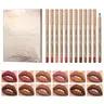 12PCS Matte Lip Liners Multi-Pack - Long-Lasting, Smudge-Proof, Easy-Coloring Lip Makeup Pencils with Non-Harmful Additives, Color Correction for Adults (Beauty & Personal Care Essential)