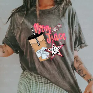 Mom Juice (Iced Coffee) Tee Or Sweatshirt Graphic Print