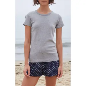 John Galt Women's Black Heather Hailie Short Sleeve Top