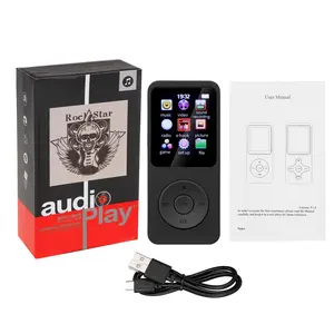 MP3 Player Portable Music Player Bluetooth 5.4 Music Stereo Player 1.8 inch Screen Support FM Radio E-Book Recording
