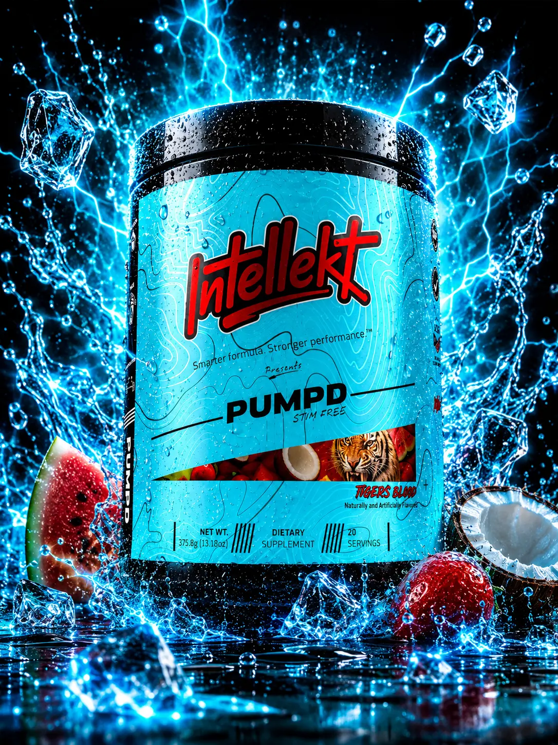 INTELLEKT PUMPD Stim-Free Pre Workout Powder | Pump, Blood Flow & Training Performance