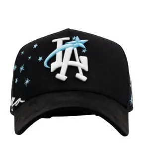 31 Hats x Mago "Magic Club" Black Baseball Cap with White Logo and Blue Stars