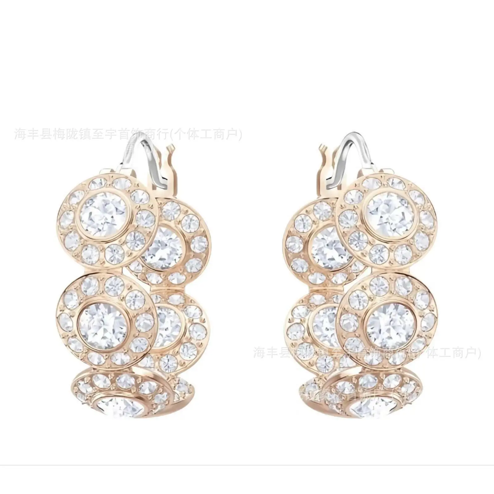 Rose Gold Roman Earrings