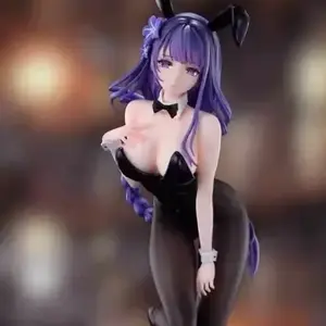 Hot Raiden Shogun Action Figure Raiden Shogun Cos Figurine Bunny Girl Model Doll Collection Room Decora Toy Gift