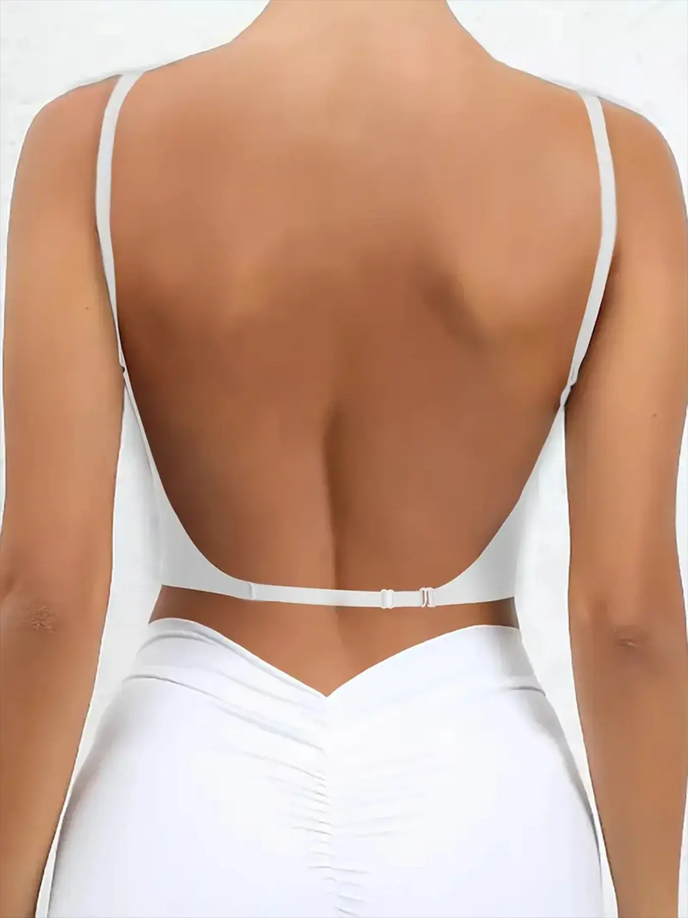 Women's Backless Unlined Breathable Bra Set, Multiple Styles, Small Bust Enhancing U-Shaped X-Back Design, Removable Straps, Seamless Comfort, Underwear - TikTok Shop Women's Backless Unlined Breathable Bra Set, Multiple Styles, Small Bust Enhancing U-Shaped X-Back Design, Removable Straps, Seamless Comfort, Underwear - TikTok Shop