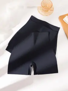 Women's High Waist Shapewear Boyshorts, Skin-Friendly Breathable Comfort Seamless Underwear, Casual Sporty All-Season Panties, 3-Pack