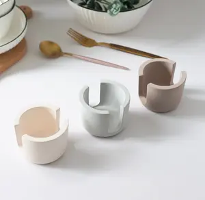 Fast Drying Diatomite Sponge Holder – Plastic Free Sink Organizer (Mauve, Grey, or Bone)