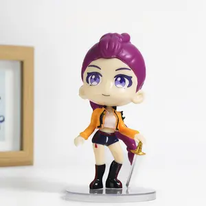 K-POP "Magic Hunter" girl group figurines in blind box form, including Rumie, Mira and Zoe, in PVC material, are fun collectible dolls and decorations. They are perfect for giving as gifts on children's Christmas, birthday and other festivals.