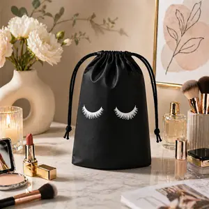 50PCS Lash Aftercare Bags | Waterproof Drawstring Makeup Pouches for Lash Techs, Client Kits & Beauty Business