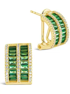 Serena CZ Hoop Earrings
