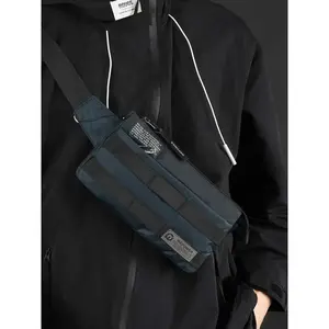 Men's Simple Multi-functional Crossbody Bag, Fashionable Casual Versatile Zipper Shoulder Bag for Daily Commuting, Work and School, Sling Bag for Men, Zipper Bum Bag(Sheets)