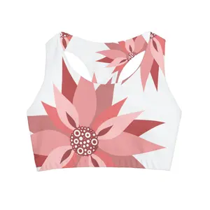 CEF Girls' Swimsuit Crop Top (AOP)