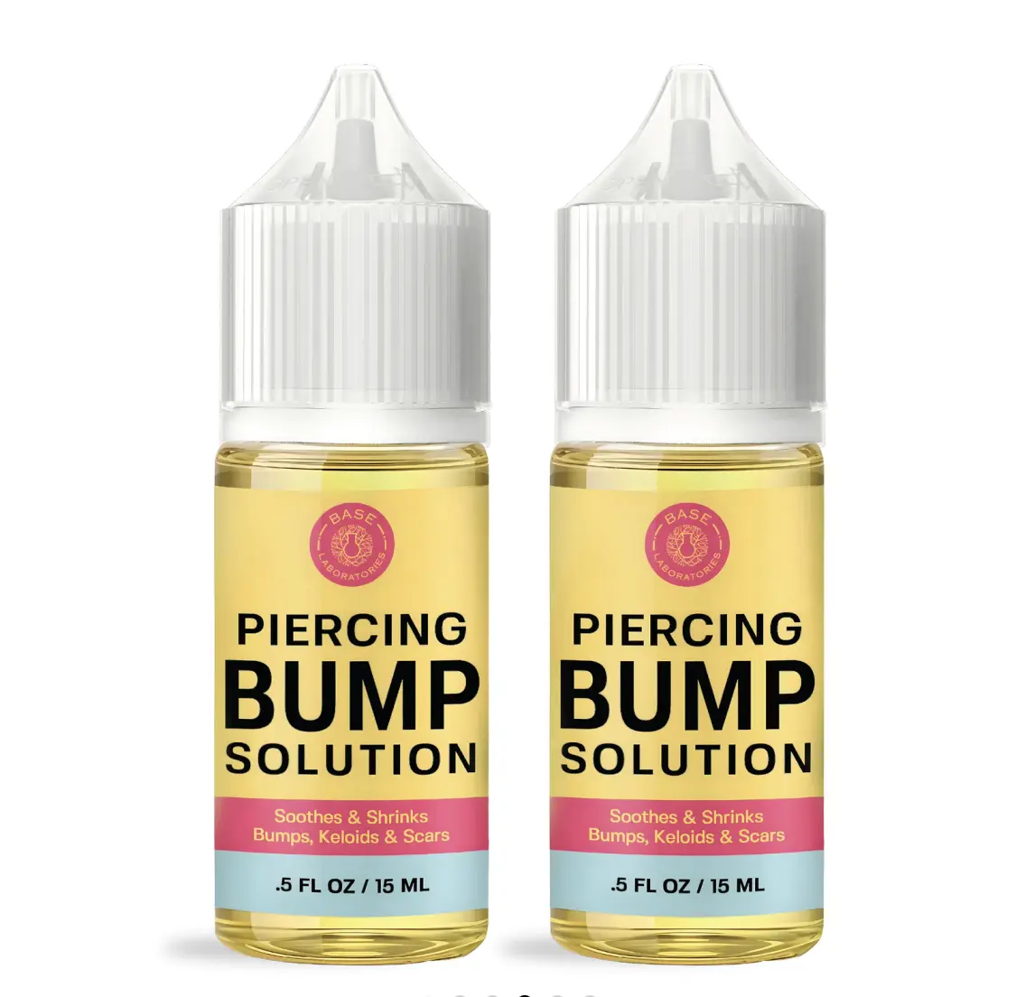 Base Laboratories Piercing Bump Solution -Soothing Essential Oil for Piercing BumpsKeloids & Scars - 15ml Gentle Blend withRosemary Tea Tree for Nose Ears BodyPiercings