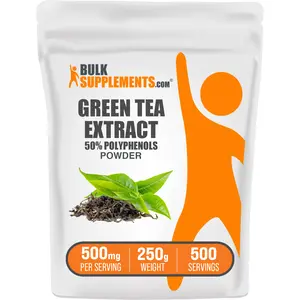 BulkSupplements - Green Tea Extract 50% Polyphenols Powder - Antioxidants - Healthy Skin - 100g-1kg - 500mg per Serving