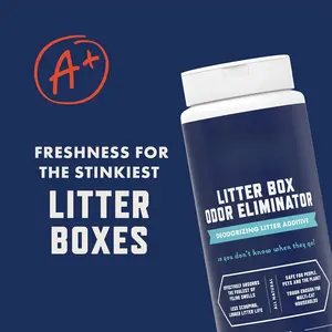 Litter Box Odor Eliminator for Cat Litter Boxes, 12 oz i # # and # # s: Odor Absorber ^^ Urine Deodorizer ^^ Natural ^^ Cats Smell Control ^^ Safe for Kitty :i # # and # # s