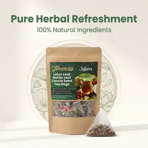 Solumis Anti-Inflammatory Herbal ,Caffeine-Free,Lotus Leaf, Nettle,Cassia Seed,60 Individually Packed Sachets, Refreshing Healthy Daily Drink for Comfort Tea