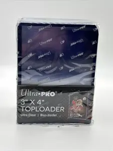 Ultra Pro Blue Border Toploader Set - 1 Packs of 25 - 25 Total - Standard Sized Trading Cards - TCG Cards - Durable Protection