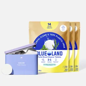 Blueland Toilet Bowl Cleaner Tablets, 1 Year Supply, Eco-Friendly 100% Plastic-Free Tablets, Mineral and Plant-Based Cleaning Power, Septic-Safe