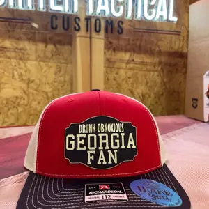 Drunk Obnoxious Georgia Fan RBW Black Out patch
