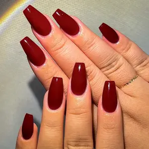 24pcs Pure Almond Tip Nail Set, High-End Removable Fake Nails, Medium Length Textured Polish, Versatile Design for Any