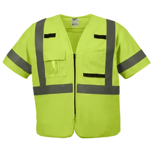 Milwaukee 48-73-5141 Class 3 High Visibility Yellow Safety Vest - S/M