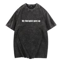 Washed T-shirt-black