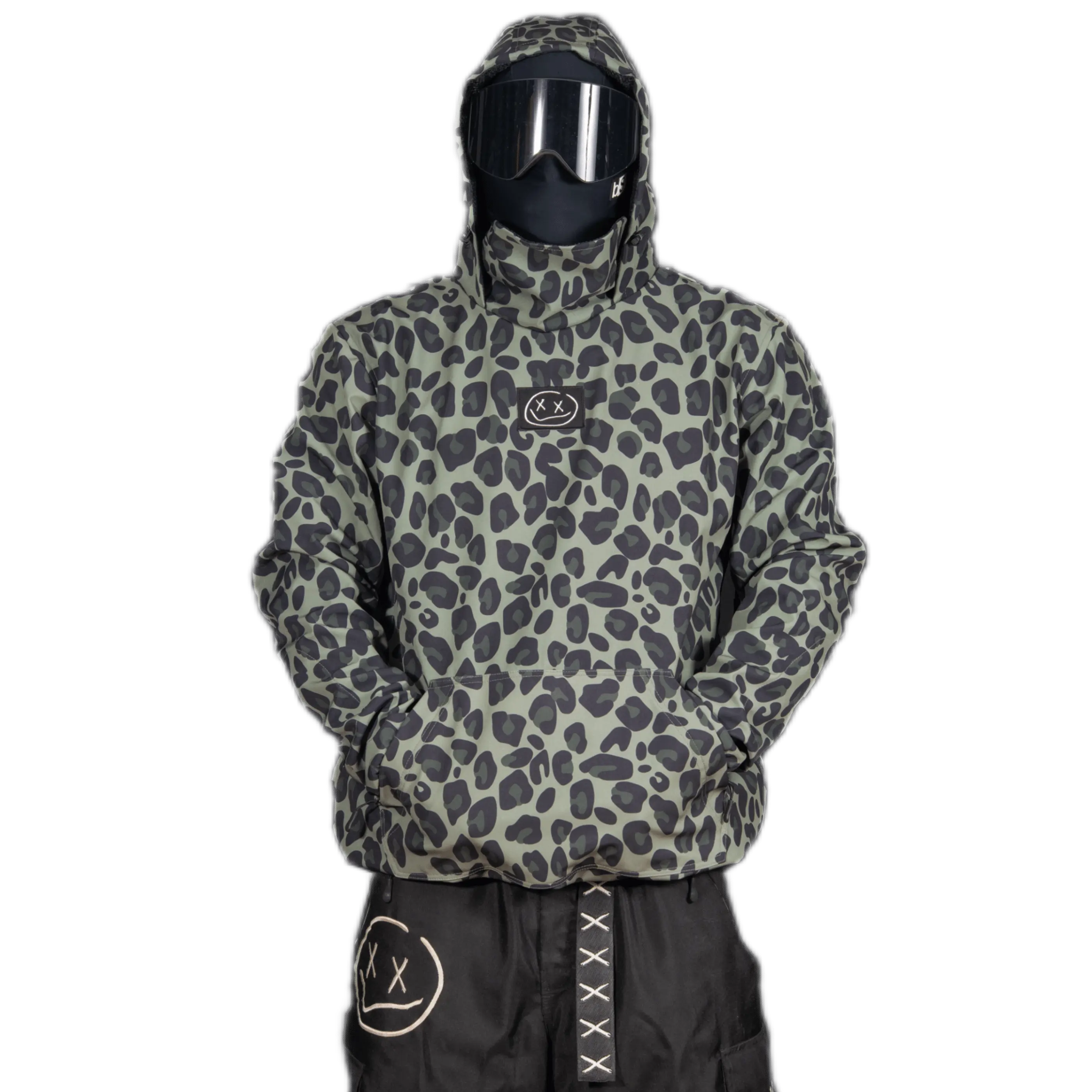 Slacker Snow Jacket: Green Cheetah