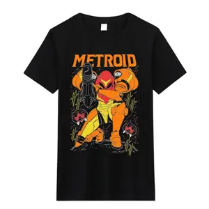 Metroid Bounty Hunter T-Shirt, Metroid Merch, Video Games Shirt - Retro Gaming Tees for Gamers- Vintage Graphic Tee -  Unisex S-3XL - Menswear & Womenswear - Streetwear Tops - Casual Cotton Crewneck Shortsleeve Tshirt