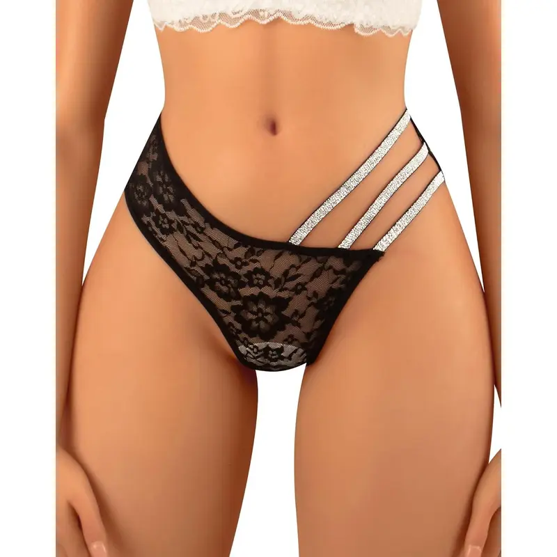 Women's Glitter Underwear Breathable Strappy Lace Sexy Underwear Panties - TikTok Shop Women's Glitter Underwear Breathable Strappy Lace Sexy Underwear Panties - TikTok Shop
