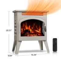 4 types of flames （Beige）-Single door