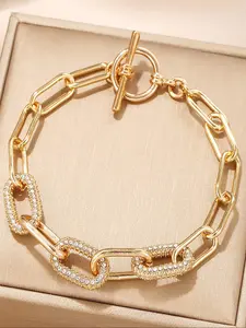 Elegant Women's Rhinestone Chain Bracelet, Perfect Gift Idea, Fashion Jewelry Accessory, Ideal for Daily Wear