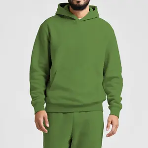 GINGTTO Men's Pullover Sweatshirt Hoodie Casual Unisex Oversized Solid Loose Fit Comfy Streetwear