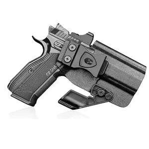 WARRIORLAND IWB Kydex Holster Fit CZ SHADOW 2,CZ SHADOW 2 Compact,CZ SHADOW 2 Standard,  CZ SHADOW 2 CARRY,CZ SHADOW 2 OR (Optic Ready),CZ SHADOW 2 OR,CZ SHADOW 2 URBAN GREY,  CZ SHADOW 2 ORANGE OR, Optic Cut & Claw,  Adj. Retention & Cant (Right Hand)