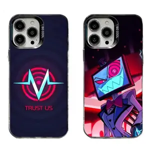 H-HazbinS Vox Hotel Trust Us Phone Cases For iPhone 17 Promax Pro Air 16 Plus 15 14 13 12 11 Black Matte Shockproof Protective Cover Gift For Birthday Christmas Halloween