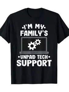 I Am Free Technical Support from My Family, Funny Computer Engineer T-shirt