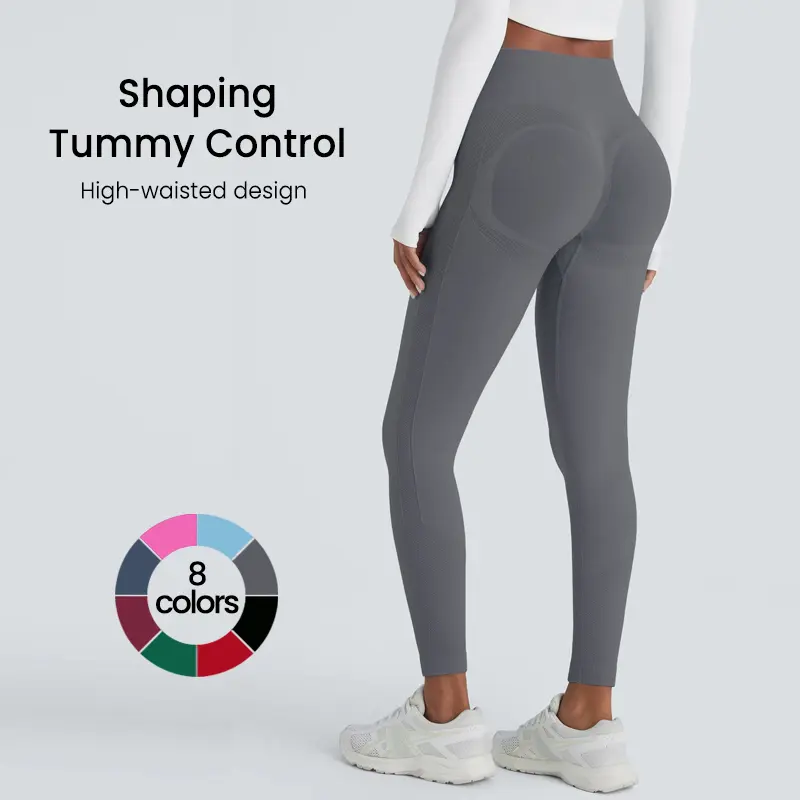 TCVC High Waist Tummy Control Pocket Training Leggings, 4-Way Stretch Workout Pants, Non-See-Through Yoga Tights, Perfect for Spring & Summer Outfits,