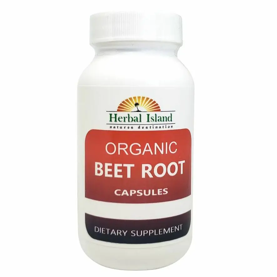 Organic Beet Root Powder Capsules 500mg, Beta vulgaris, Vegetarian Daily Nutritional Supplement, Multiple Count Options