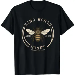 Kind Words Are Like Honey tshirt, Faith Based Gift, Bible Verse Tee, Religious TShirt, Butterfly Bible Verse Tee
