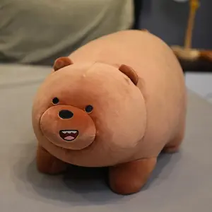 Kawaii We Bare Bears Plush Toys Grizzly Panda Ice Bear We Bare Bears Stuffed Dolls We Bare Bears Plushies Figures Gifts