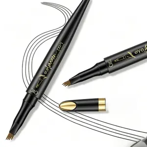 3PCS QIC 4-Forked Liquid Eyebrow Pen, Clear Root Effect, Natural Stereoscopic, Waterproof, Durable, Non-Smudging Micro-Carving Eyebrow Pencil for Beauty & Personal Care Makeup eyeliner marker