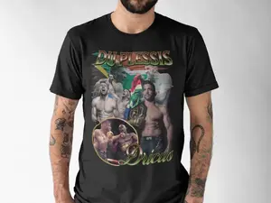 Dricus Du Plessis DDP Unisex UFC T-Shirt South African MMA Fighter Retro Classic Graphic Tee For ufc mma Fan Champ Sport Tee Boxer Mma Store
