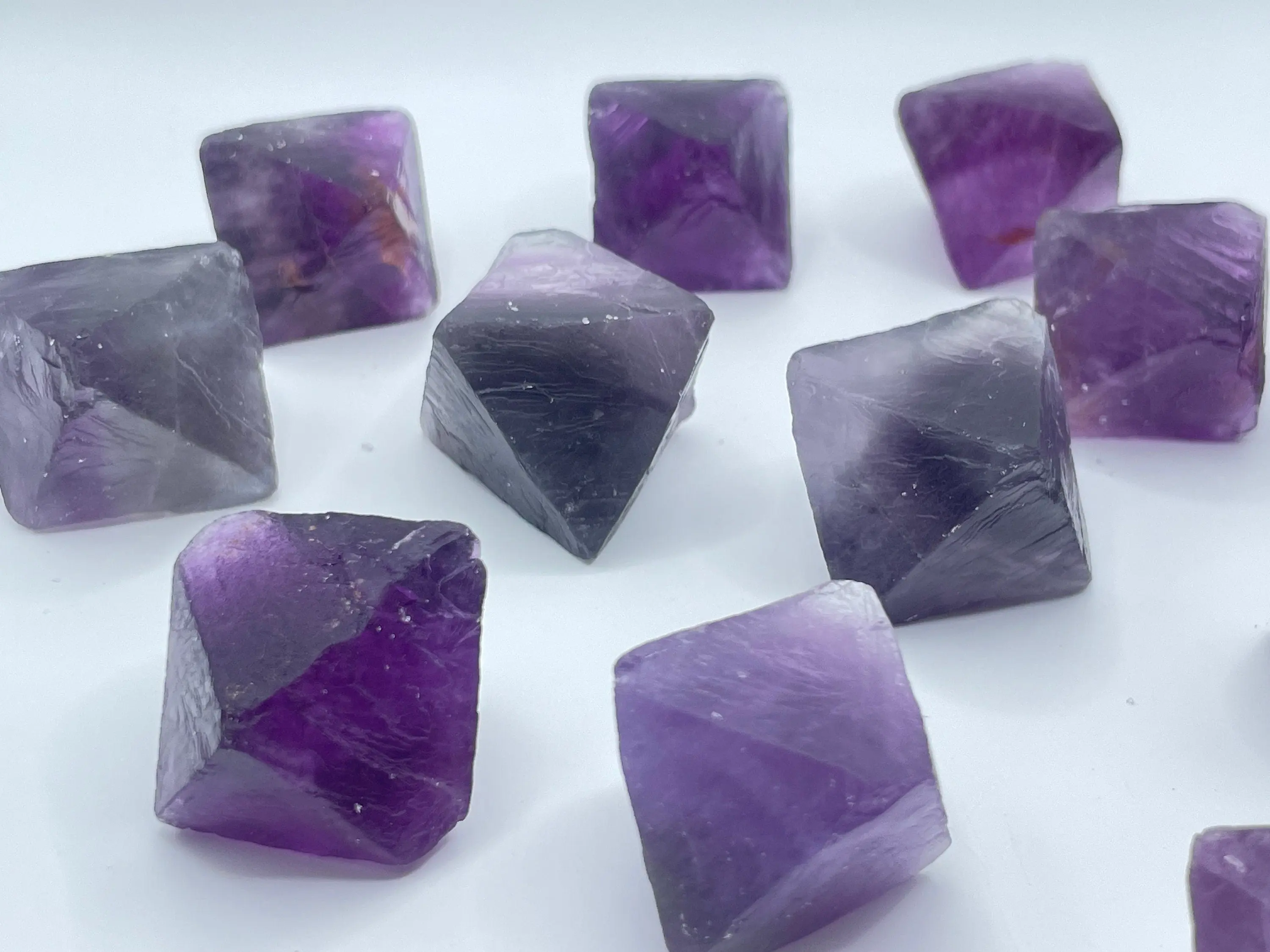 Purple Fluorite Octahedron ||  Fluorite Crystal || Purple Fluorite Crystal || Choose Your Size