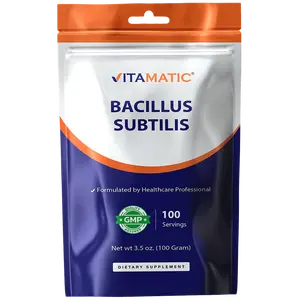 Vitamatic Bacillus Subtilis Pure Powder Probiotic Powder - Gut Health - 100 Gram - 100 Servings