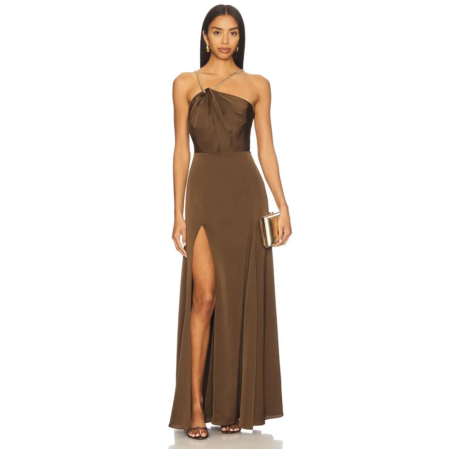 NBD Clara Gown in Brown