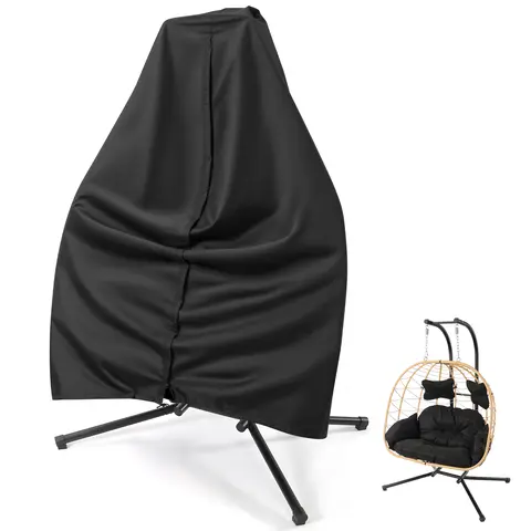 All-Weather Outdoor Egg Chair Cover, Waterproof, UV Resistant & Windproof Protection for Gardens, Patios & Poolside Use